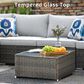 HOMLUX 8-Piece Patio Conversation Set in Gray, , large