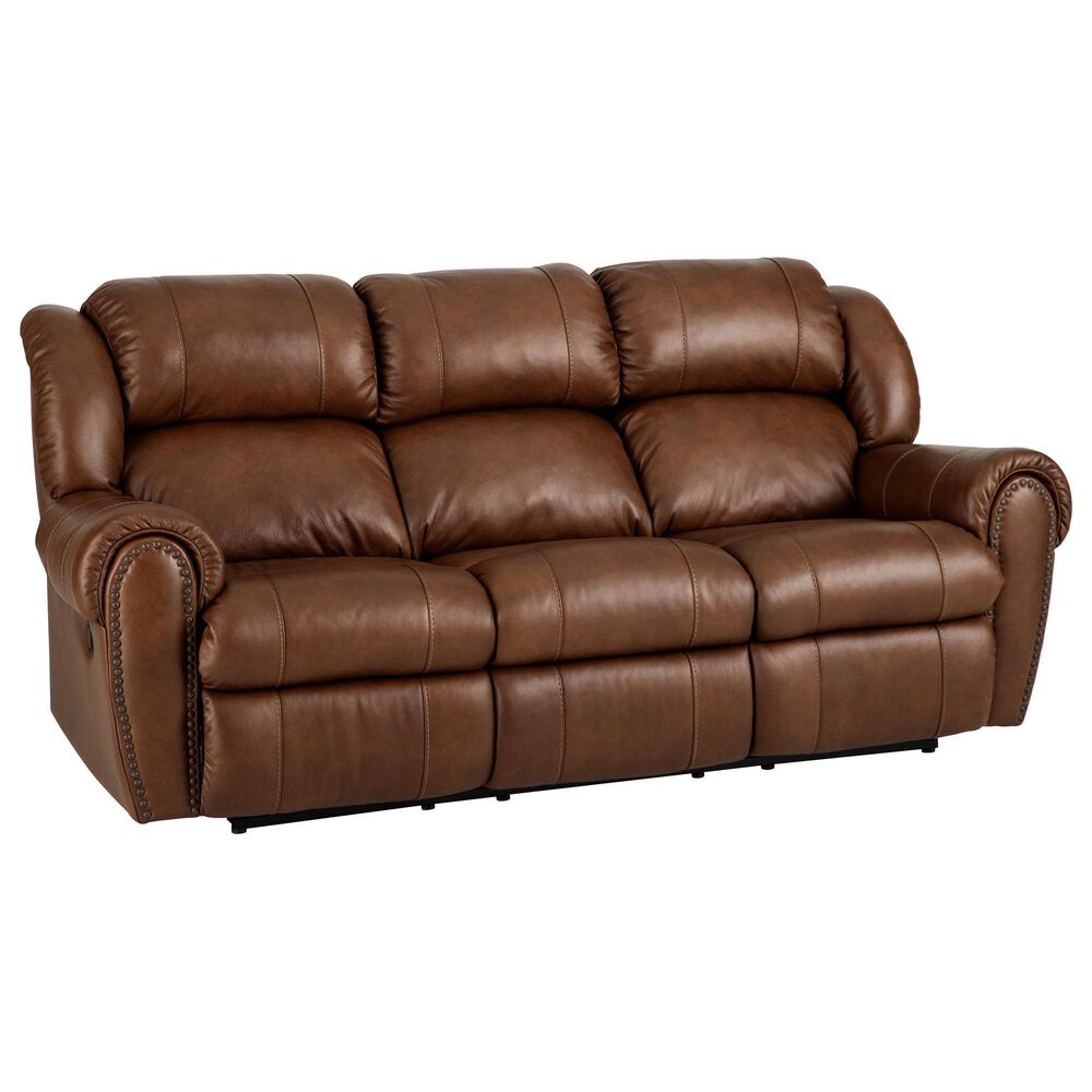 HomeStretch Laredo Power Sofa in Stetson Cognac, , large
