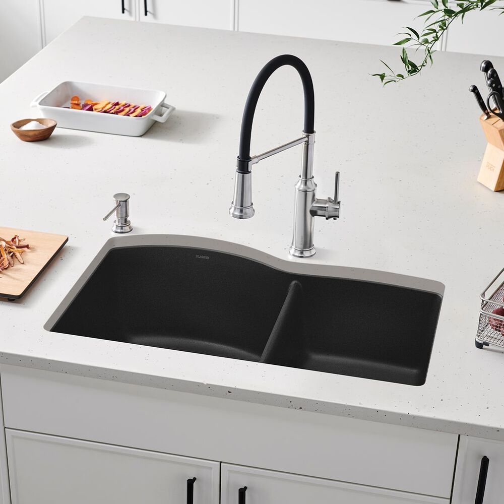 Blanco Diamond 32&quot; 1-3/4 Double Bowl Kitchen Sink in Anthracite, , large