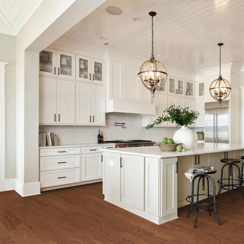 Shaw Albright Gunstock Oak 5&quot; Engineered Hardwood, , large