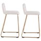Lumisource Casper Counter Stool in Cream and Gold (Set of 2), , large