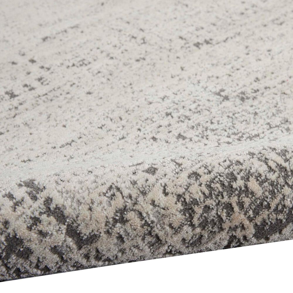 Nourison Rush 8&#39; Round Ivory and Beige Area Rug, , large