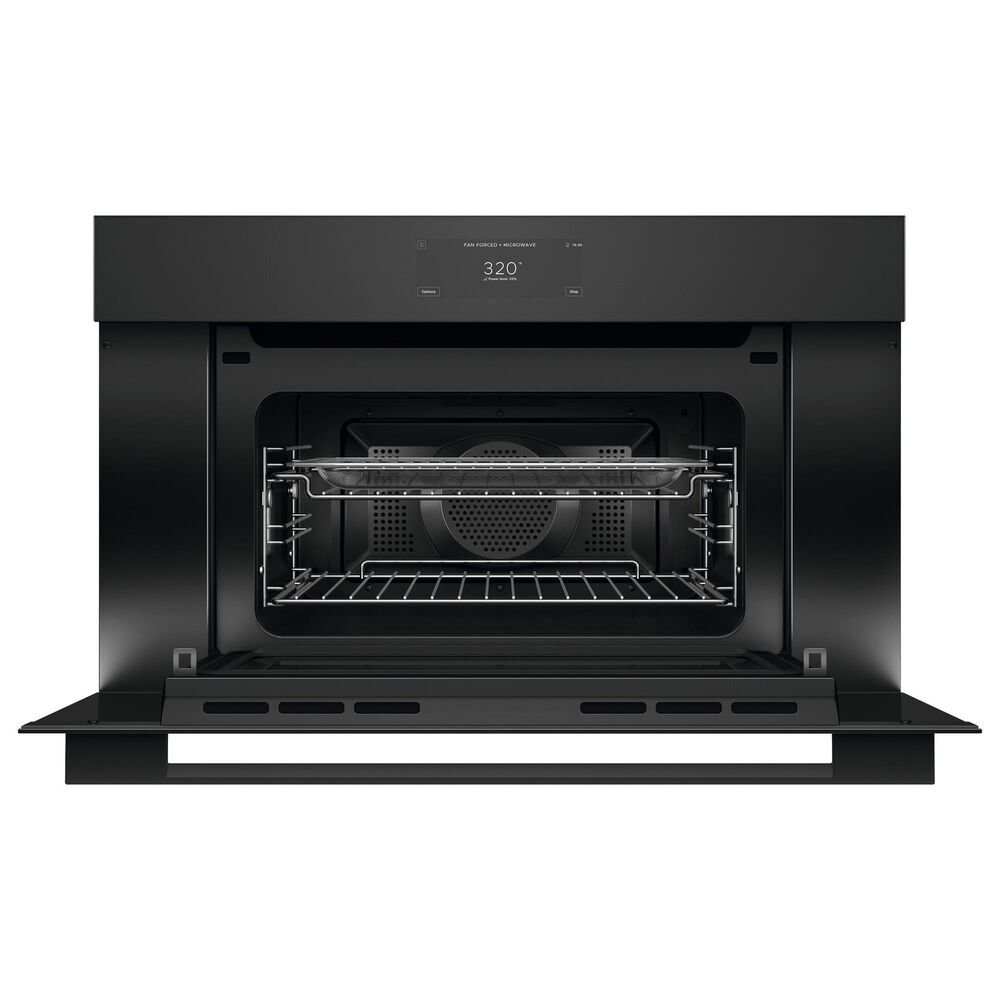 Fisher and Paykel Series 9 30" Minimal Smart Compact Convection-Speed Oven in Black, , large