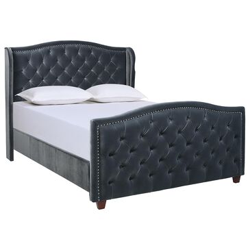 Jennifer Taylor Home Marcella Queen Upholstered Bed in Steel Gray, , large