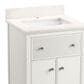 Kohler Malin 24" Single Bathroom Vanity in White with Single Hole 3 cm White Quartz Top and Rectangular Sink, , large