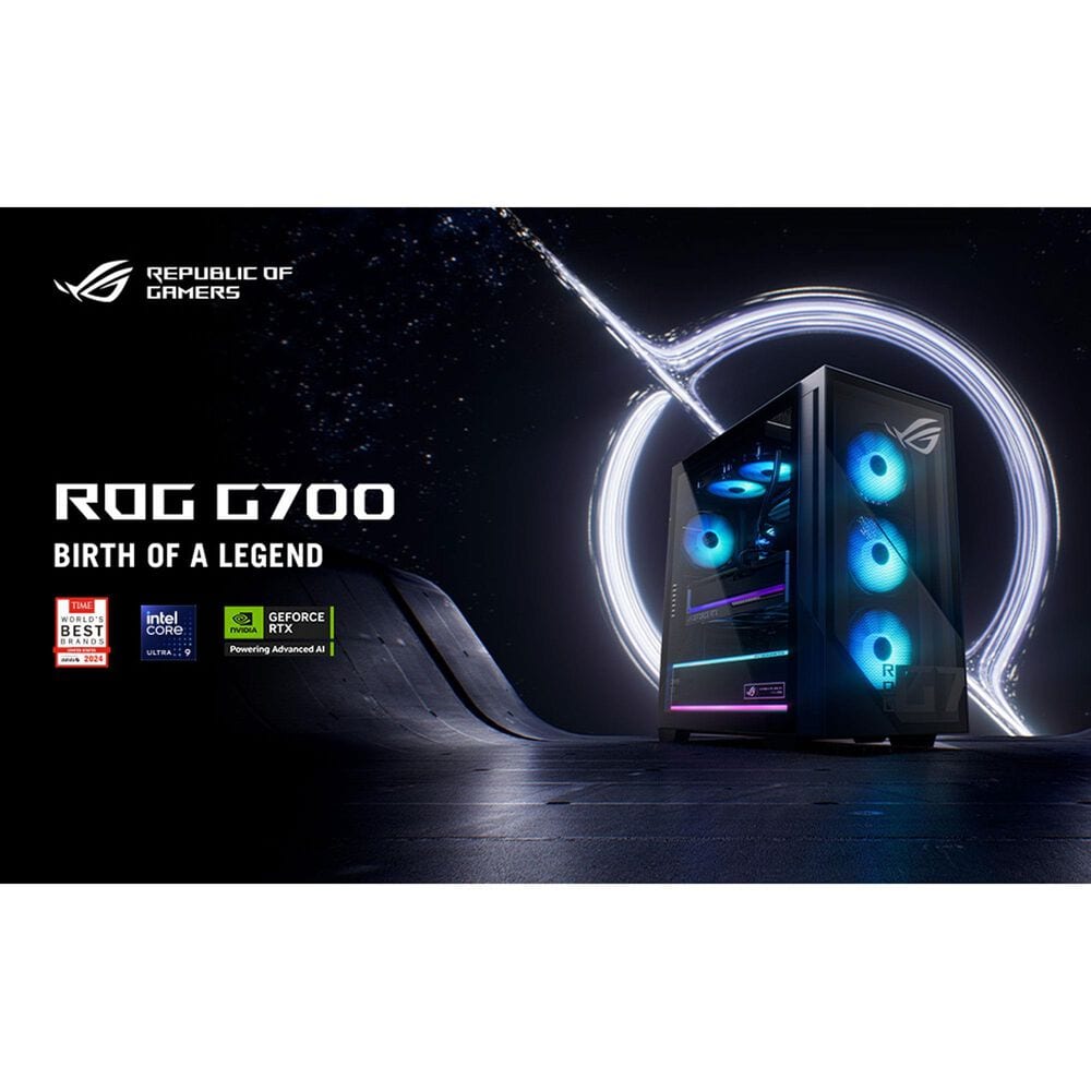 ASUS ROG G700 Gaming Desktop | Intel Core Ultra 7 265F - 16GB RAM - NVIDIA GeForce RTX 5070 Ti Graphics - 1TB SSD in Black, , large