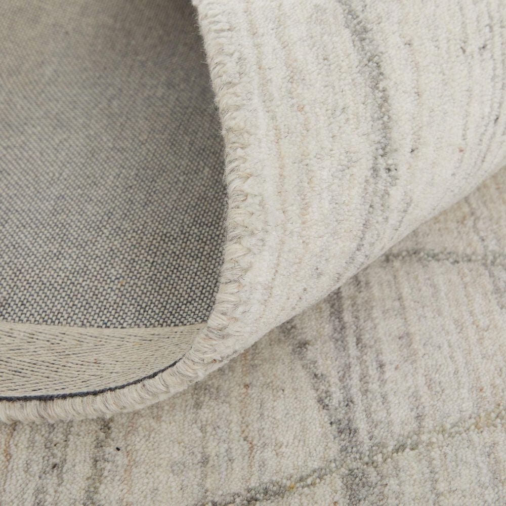 Feizy Whitton 9&#39; x 12&#39; Ivory and Charcoal Area Rug, , large