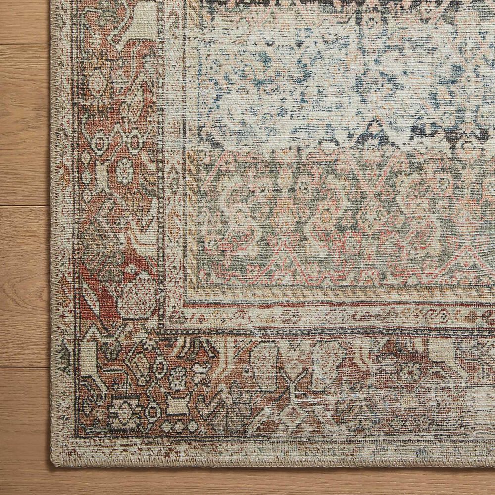 Amber Lewis x Loloi Georgie 2&#39;3&quot; x 3&#39;9&quot; Multicolor and Spice Area Rug, , large