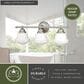 Vaxcel Huntley 3-Light Bathroom Vanity in Satin Nickel, , large