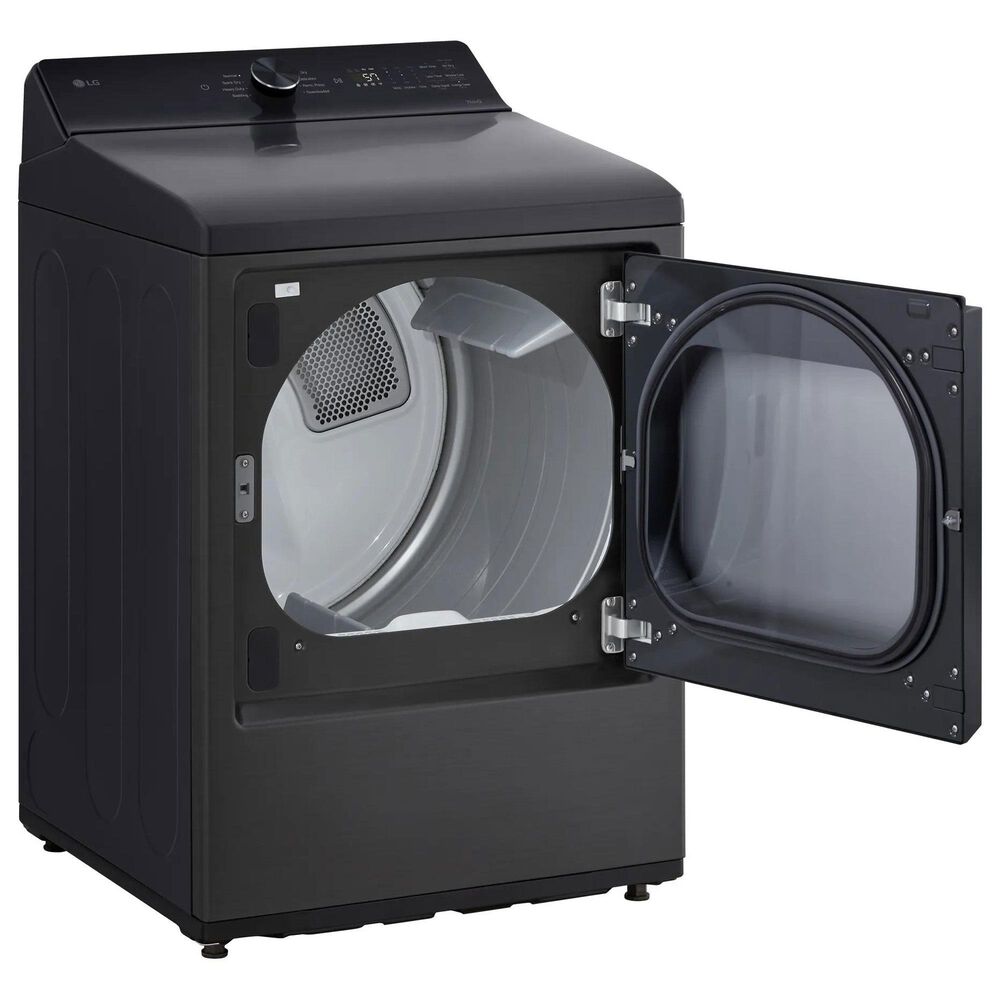 LG 5 Cu. Ft. Smart Top Load Washer and 7.3 Cu. Ft. Electric Dryer Laundry Pair in Platinum Black, , large