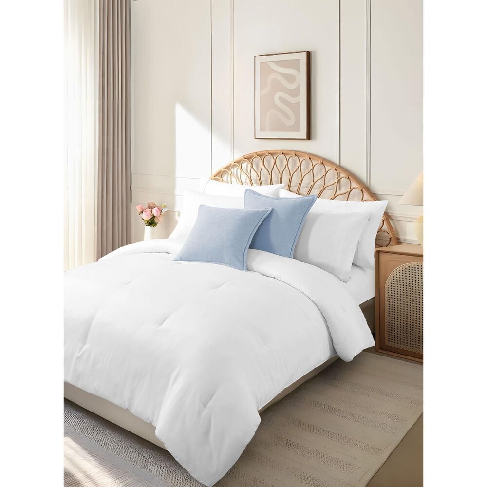 BCP Home 20" x 20" Chenille Throw Pillow in Cashmere Blue (Set of 2), , large