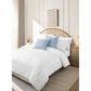 BCP Home 20" x 20" Chenille Throw Pillow in Cashmere Blue (Set of 2), , large