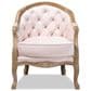 Baxton Studio Genevieve Arm Chair in Light Pink, , large