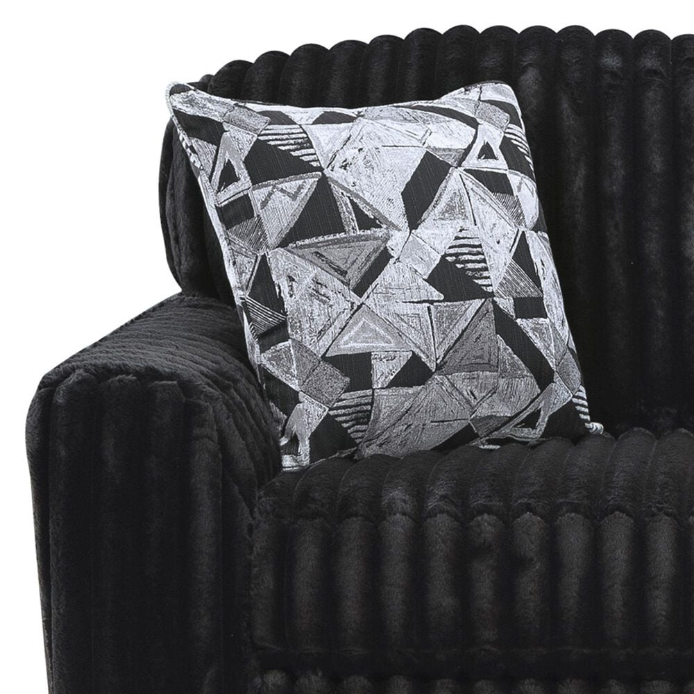 Ashley Midnight-Madness Stationary Loveseat in Onyx, , large