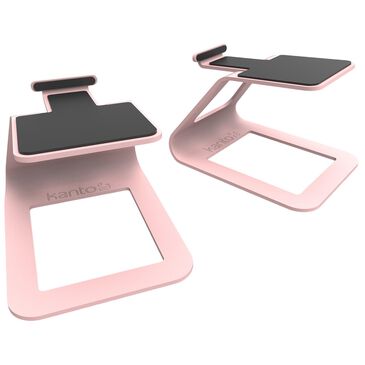 Kanto Elevated Desktop Speaker Stand for Small Speakers in Pink (Set of 2), , large