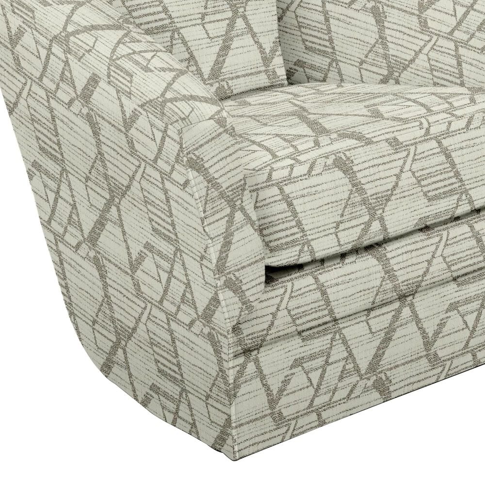 England Furniture Lyra Swivel Chair in Drumbeat Chocolate, , large