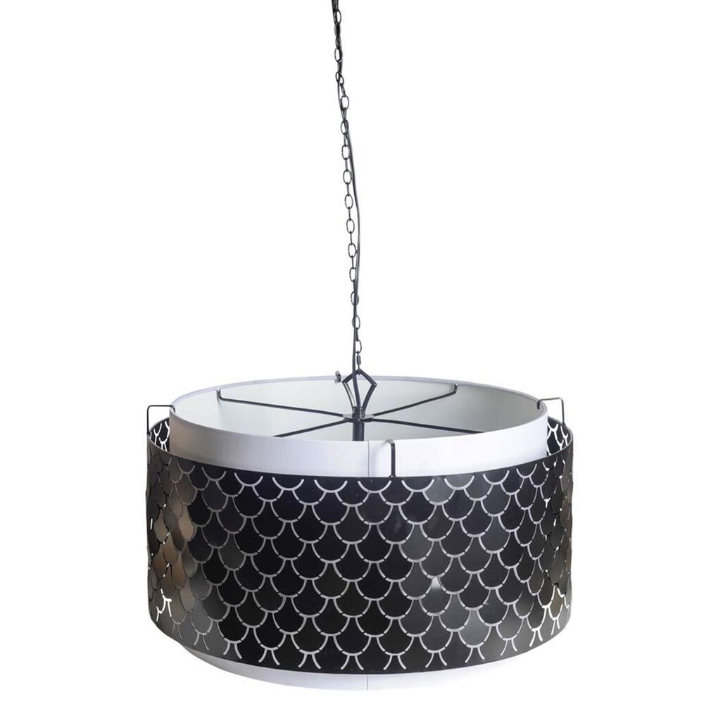 Mercana Brasseur I 3-Light Chandelier in Black, , large