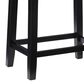 Linon Home Decor Claridge Counter Stool with Light Grey Cushion in Black, , large