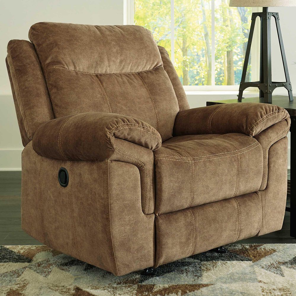Signature Design by Ashley Huddle-Up Rocker Recliner in Nutmeg, , large