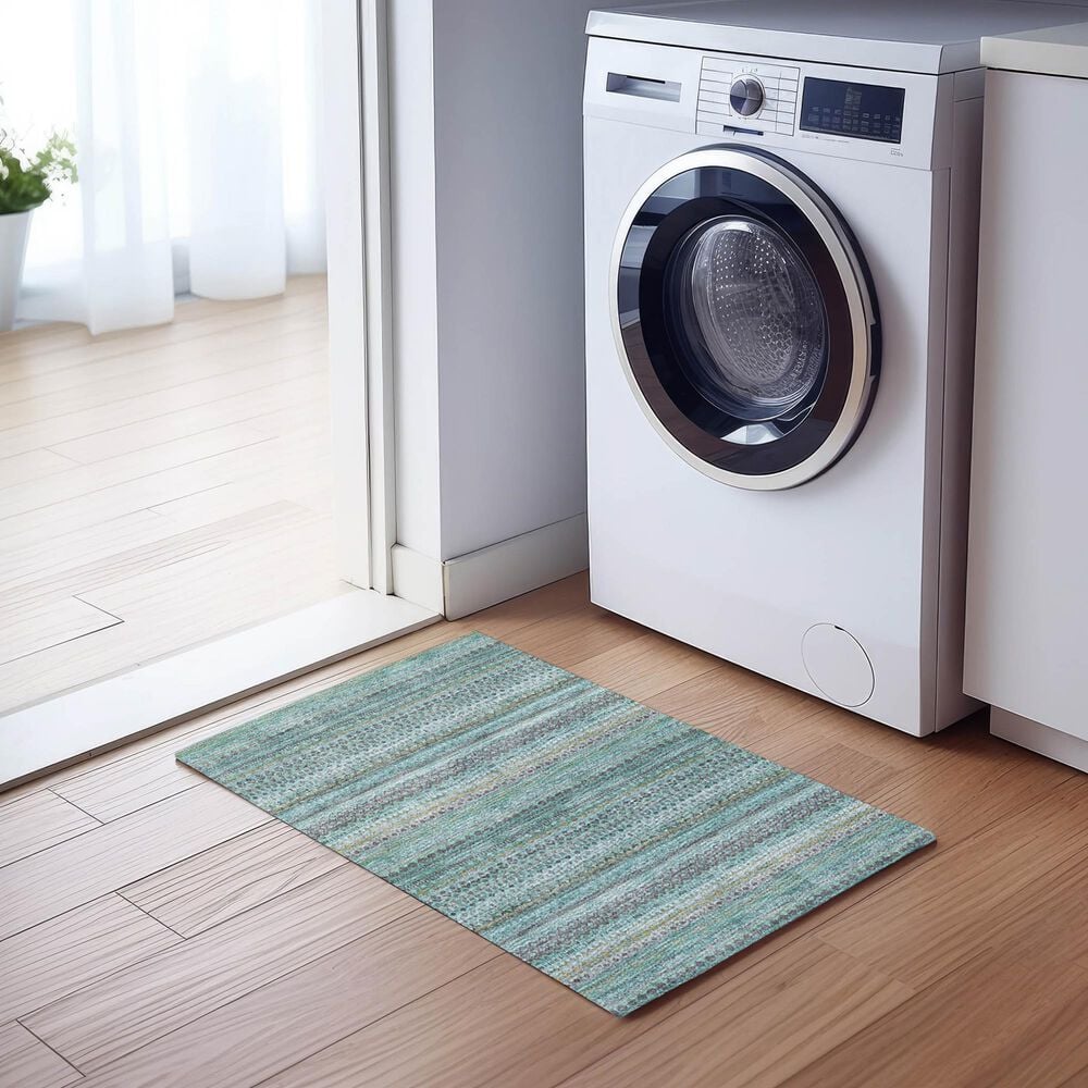 Dalyn Rug Company Solace SL2 1&#39;8&quot; x 2&#39;6&quot; Aqua Area Rug, , large