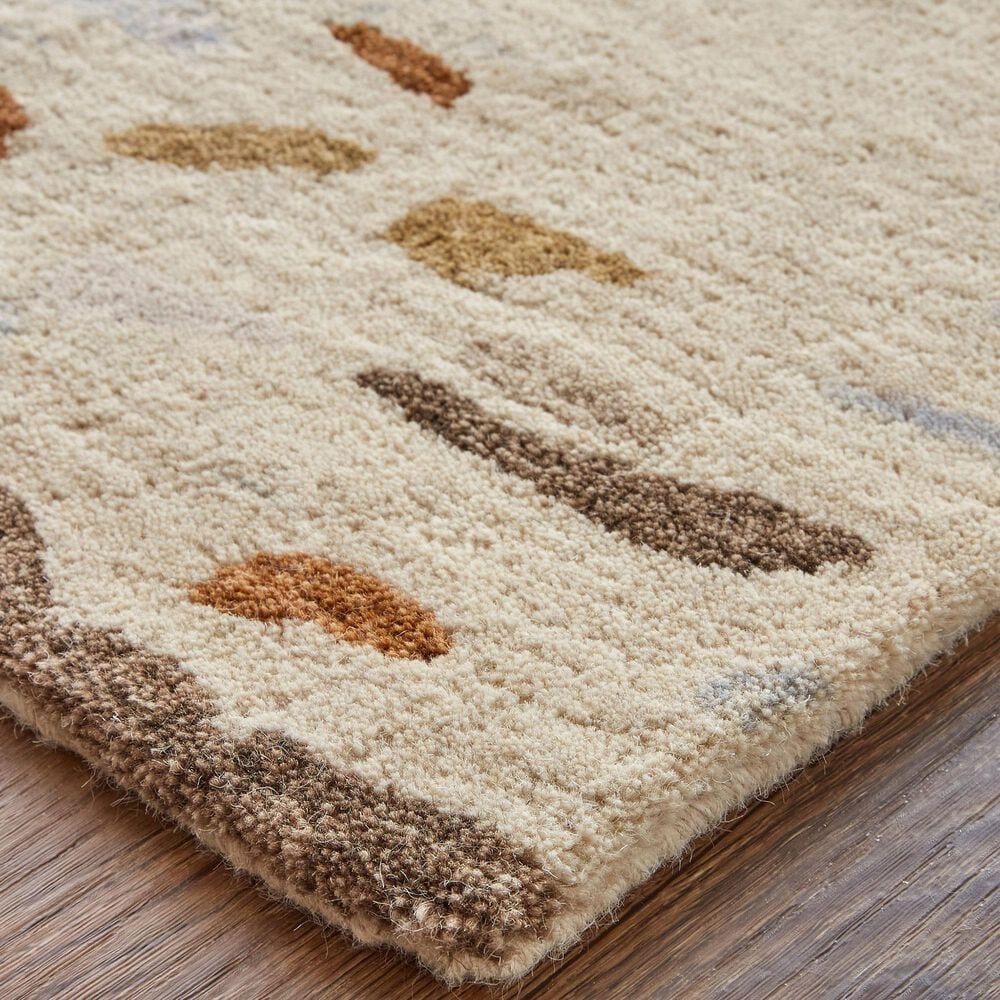 Feizy Everley 9&#39; x 12&#39; Ivory and Multicolor Area Rug, , large