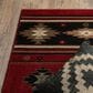 Oriental Weavers Hudson 87K 1"10" x 7"6" Red Runner, , large