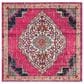 Safavieh Monaco MNC254D 5" Square Pink Area Rug, , large