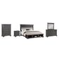 Davis International Prescott 5 Piece Queen Storage Panel Bedroom Set in Gray Oak, , large