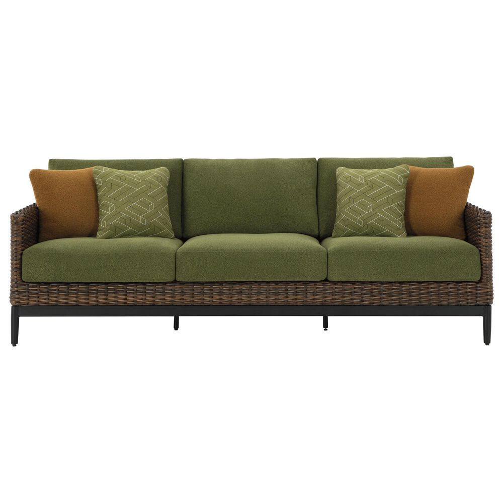 Ashley Horizon 5-Piece Patio Conversation Set in Green, , large