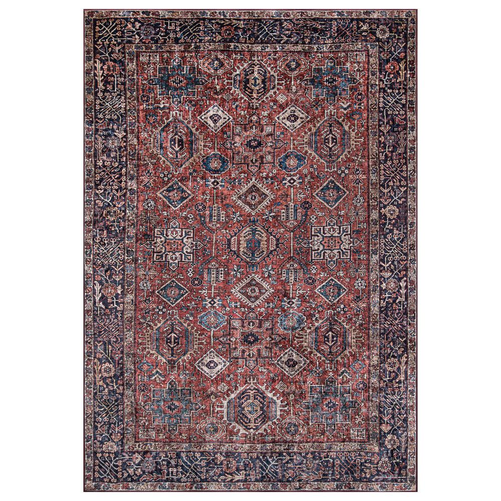 Momeni Karachi KAR-2 6" x 9" Rust Area Rug, , large