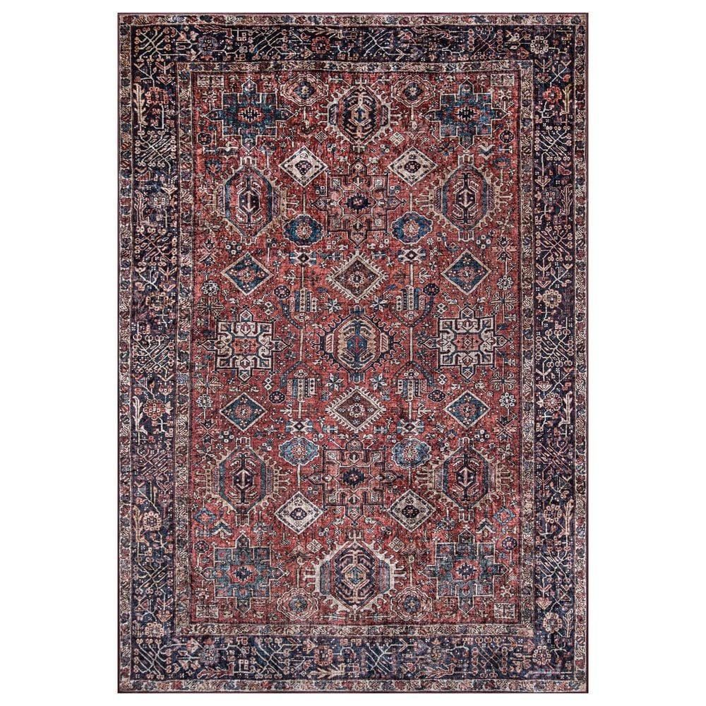 Momeni Karachi KAR-2 6" x 9" Rust Area Rug, , large