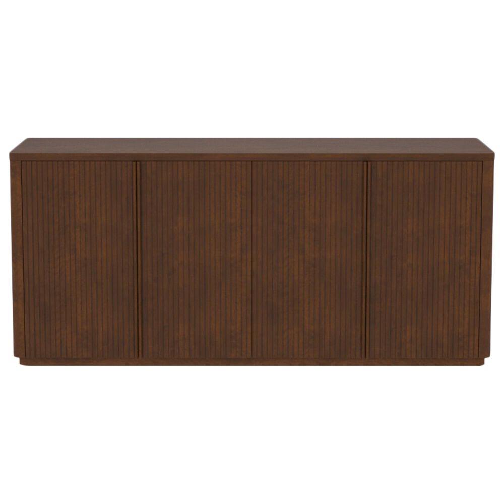 Canadel Modern 4-Door Buffet in Cognac Washed, , large