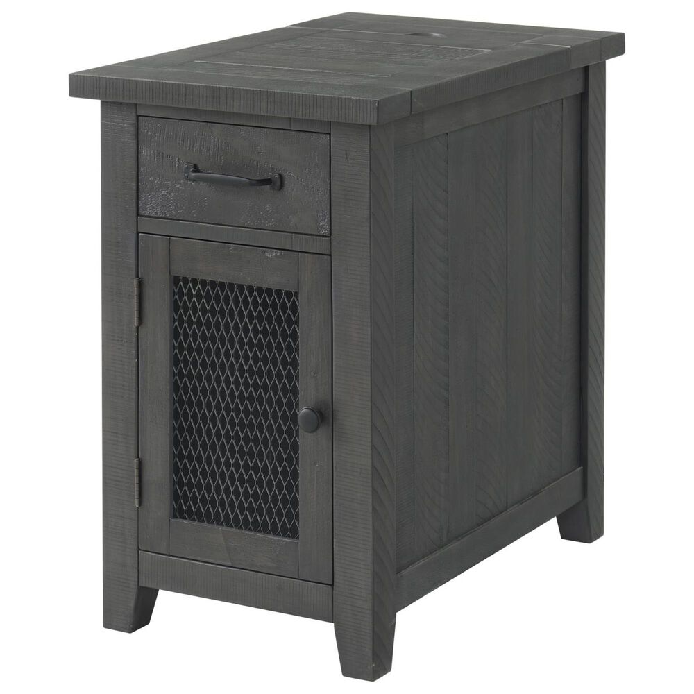 Forma & Co Rustic Chairside Table in Grey, , large