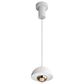 Golden Lighting Vintra LED 1-Light Pendant in Sand White with Copper, , large