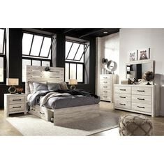 Signature Design by Ashley Cambeck 5 Drawer Chest in Whitewash