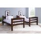 Linon Home Decor Levi Twin Over Twin Bunk Bed in Espresso, , large