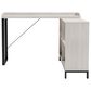 Ashley Bayflynn L-Desk in Whitewashed and Black, , large