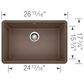 Blanco Precis 27" Single Bowl Kitchen Sink in Cafe, , large