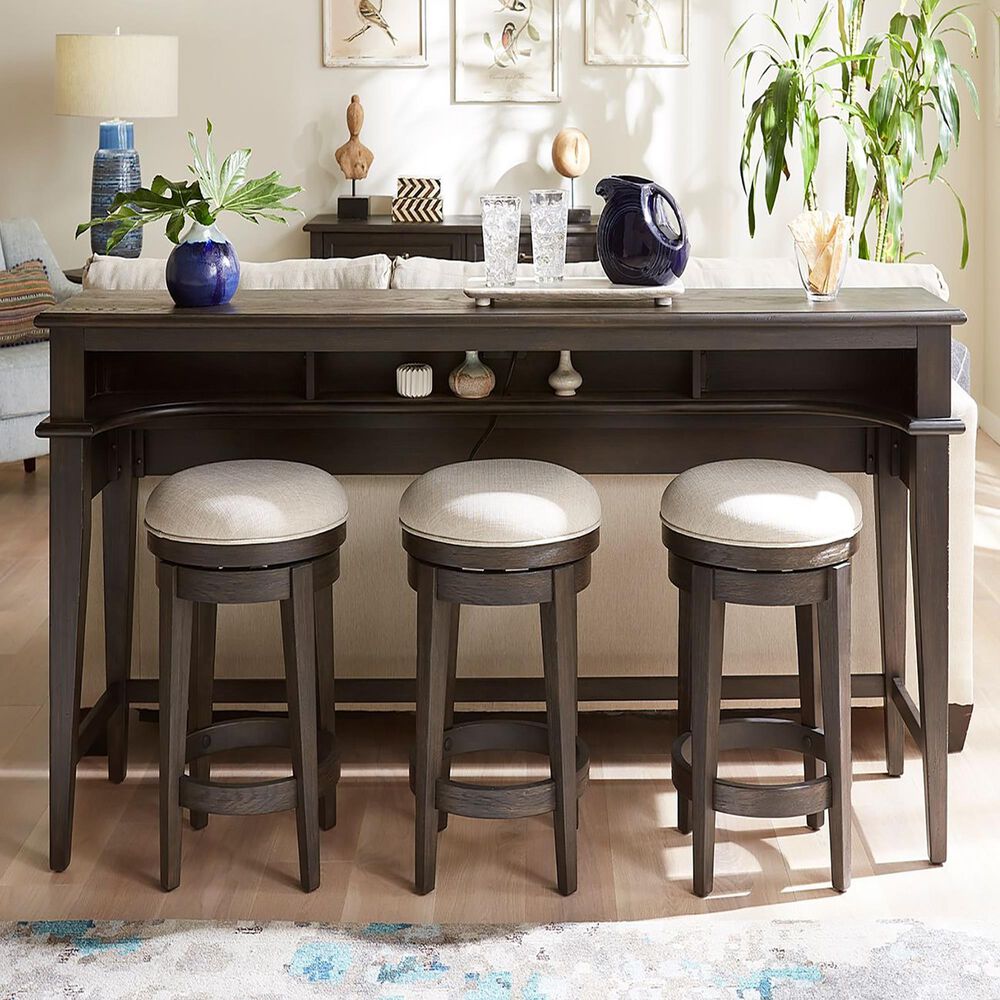 Belle Furnishings Mill Creek Console Bar Table in Peppercorn, , large