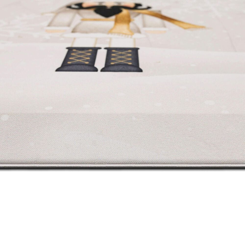 Mohawk Dri-Pro Silver and Gold Nutcracker 1&#39;6&quot; x 2&#39;6&quot; Multicolor Door Mat, , large