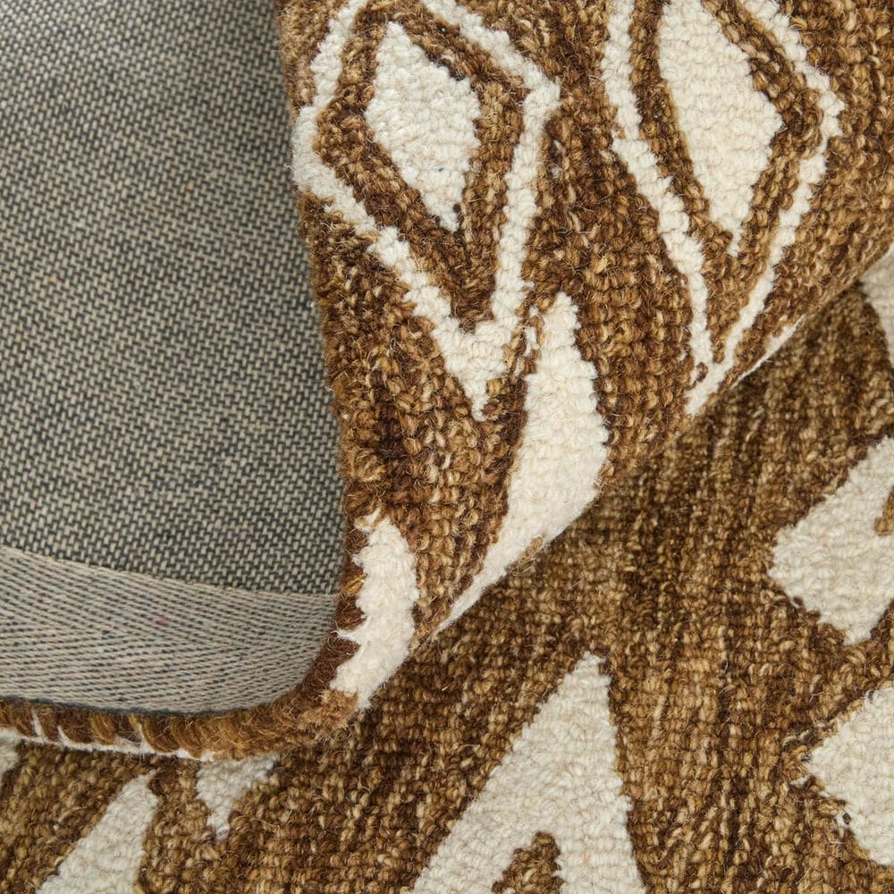 Feizy Wallace WAL8A43F Brown 5&#39; x 8&#39; Area Rug, , large