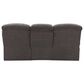 CorLiving Lea Power Reclining Console Sofa with Cupholders & USB Port in Grey, , large