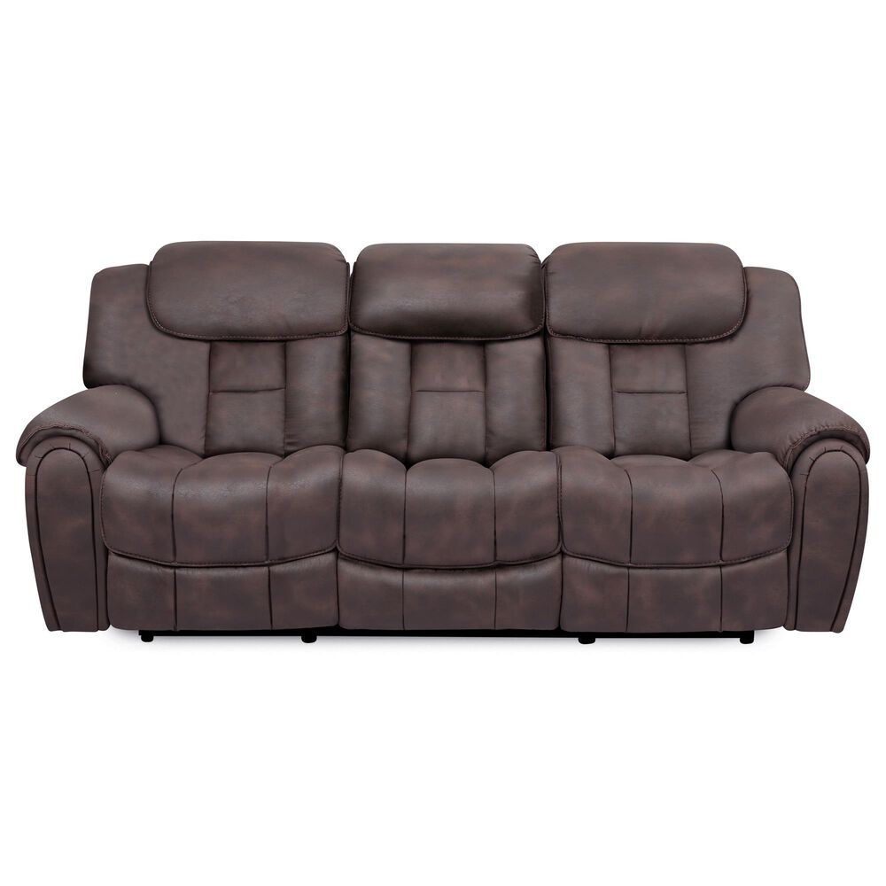 Oxford Furniture 2-Piece Power Reclining Living Room Set in Cowboy Dark Brown, , large