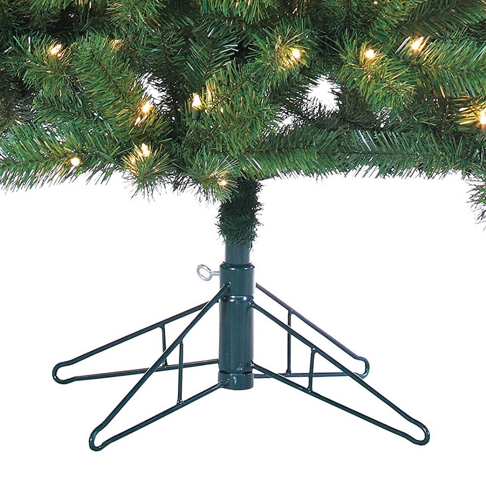 The Gerson Company 7' Pre-Lit Artificial Montana Pine with White Lights in Green, , large