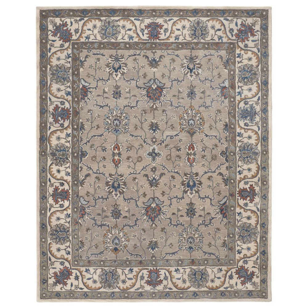 Feizy Rylan 10" x 14" Gray Area Rug, , large