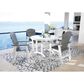 Ashley Crescent Luxe Round Dining Table in White, , large