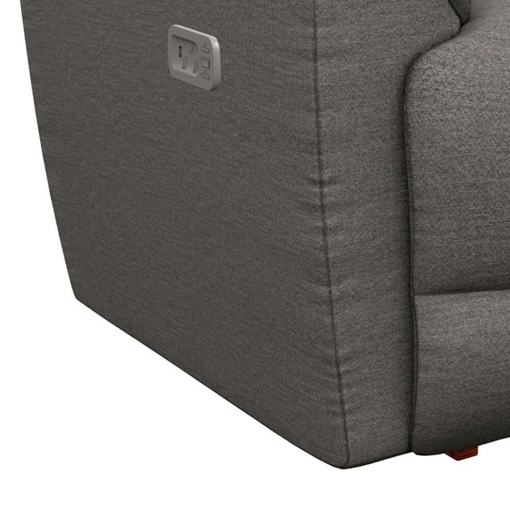La-Z-Boy Trouper Power Rocker Recliner with Headrest in Charcoal, , large
