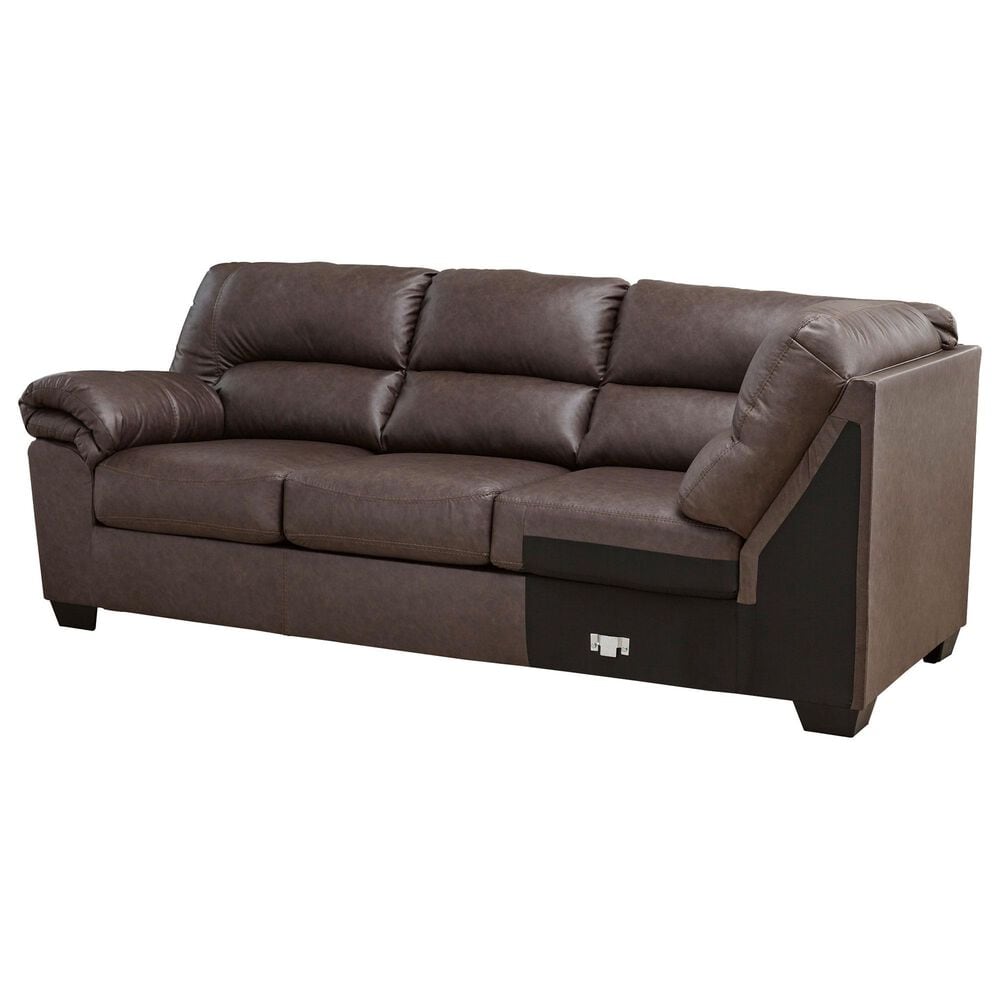 Ashley WillowBend 3-Piece Sectional with LAF Sofa in Umber, , large