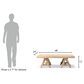 Jennifer Taylor Home Hawthorne 48" Coffee Table in Heritage Light Natural Brown, , large