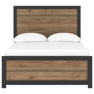 Ashley Vertani Full Panel Bed in Black and Brown, , large